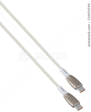 The universal Type-C cable is designed for data transfer and fast charging of gadgets. The universal Type-C cable is designed for data transfer and fast charging of gadgets. 134454549