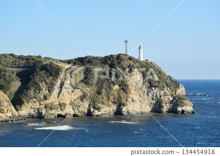 Katsuura Lighthouse from Cape Hachiman Park Katsuura Lighthouse from Cape Hachiman Park 134454918