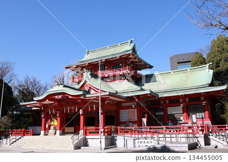 The main hall of Tomioka Hachimangu Shrine in Tomioka, Koto Ward, Tokyo 134455005