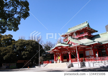 位於東京都江東區富岡市的富岡八幡宮正殿 134455006