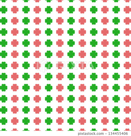 紅色和綠色的三葉草背景材料 紅色和綠色的三葉草背景材料 134455406