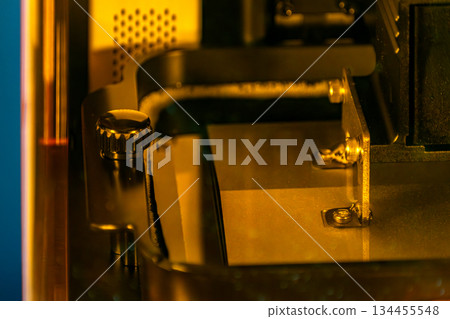 3d resin printer in interior showroom 3d resin printer in interior showroom 134455548