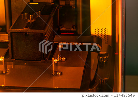 3d resin printer in interior showroom 3d resin printer in interior showroom 134455549