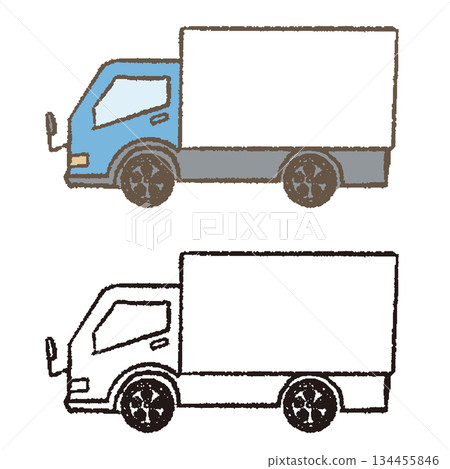 手繪卡車側面 手繪卡車側面 134455846