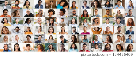 A collage of happy, multiracial individuals showcasing a range of emotions in bright, lively settings. Each person radiates positive vibes, embodying a celebration of diversity and connection. A collage of happy, multiracial individuals showcasing a range of emotions in bright, lively settings. Each person radiates positive vibes, embodying a celebration of diversity and connection. 134456409