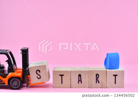 Image of starting school and school bag 134456502