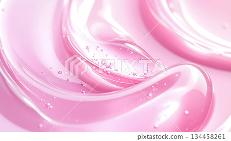 Pink Beauty Serum Drop 3D | Moisturizing Skincare Ingredients: Hyaluronic Acid, Collagen 134458261