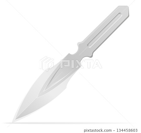 throwing combat knife weapon vector illustration 134458603