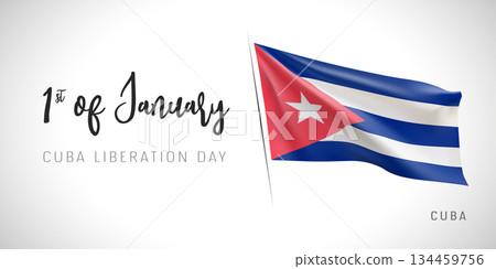 Cuba constitution day vector banner, greeting card Cuba constitution day vector banner, greeting card 134459756