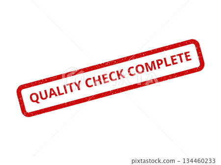 Grunge effect stamp showing text that confirms a quality inspection procedure has finished successfully Grunge effect stamp showing text that confirms a quality inspection procedure has finished successfully 134460233