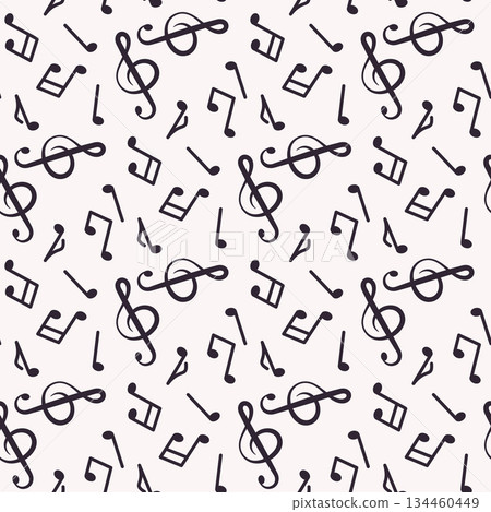 musical notes pattern musical notes pattern 134460449