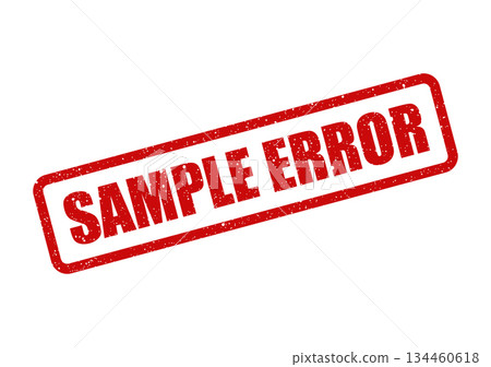 Grunge textured rubber stamp displaying the word error on a Grunge textured rubber stamp displaying the word error on a 134460618