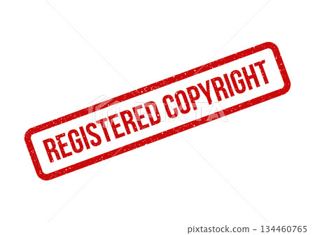 Grungy official stamp vector displaying registered copyright for intellectual property protection and ownership Grungy official stamp vector displaying registered copyright for intellectual property protection and ownership 134460765