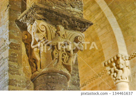 old lion statue in the temple old lion statue in the temple 134461637