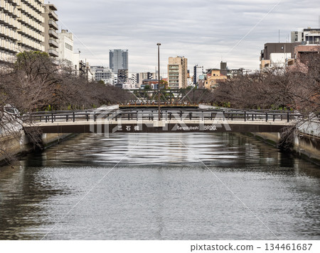 The name of the bridge "Mitsuishi Bridge" over the Oyoko River The name of the bridge "Mitsuishi Bridge" over the Oyoko River 134461687