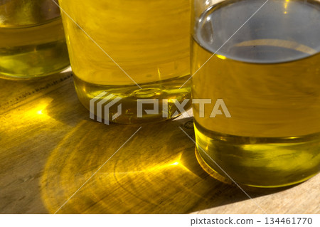 golden olive oil reflections golden olive oil reflections 134461770