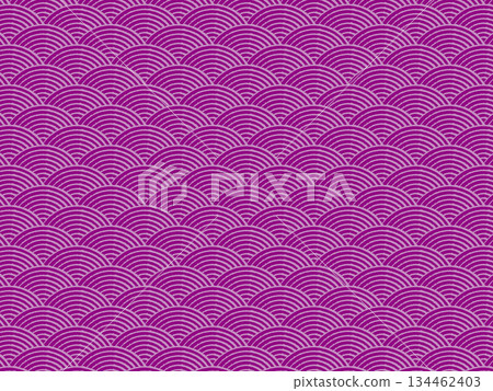 Purple Seigaiha pattern Purple Seigaiha pattern 134462403