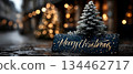 Merry Christmas card with signs. New Year eve. AI 134462717