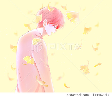 Laughing man Autumn Ginkgo Laughing man Autumn Ginkgo 134462917