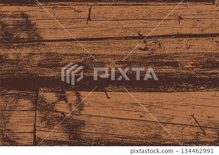 Rustic Brown Wooden Plank Grunge Texture 134462991