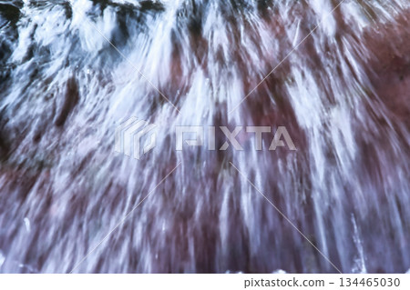 Rock in Flowing River 134465030