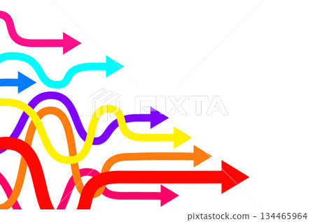 Streamline arrows process concept image. Vectorv Streamline arrows process concept image. Vectorv 134465964