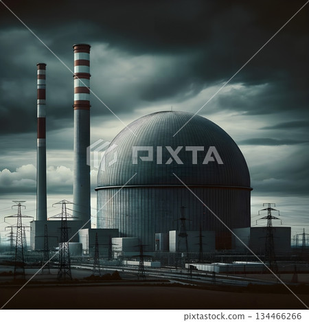 Industry and Clouds: Stark Contrast 134466266