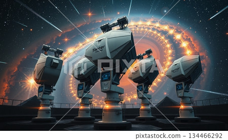 Futuristic Space Observatory Landscape 134466292