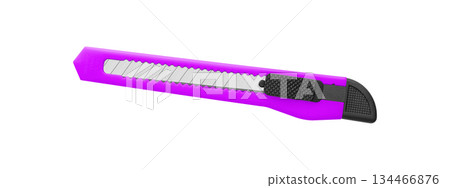 Vivid Purple Utility Knife with Black Grip Style Vivid Purple Utility Knife with Black Grip Style 134466876