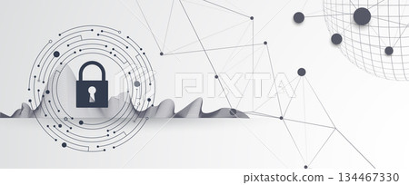 Future cyber technology web services for business and internet project. 134467330