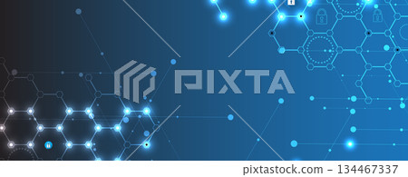 Future cyber technology web services for business and internet project. 134467337