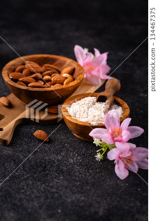 Almond alternative milk, oil and flour 134467375
