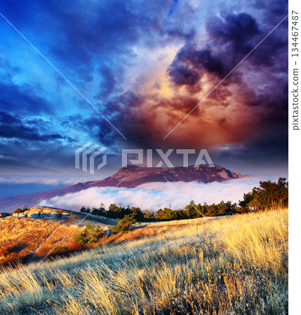 mountain landscape mountain landscape 134467487