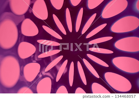 Abstract kaleidoscopic pattern in pink colors illustration image for backgrounds Abstract kaleidoscopic pattern in pink colors illustration image for backgrounds 134468057