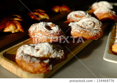 sweet bakery pastry for breakfast 134469776