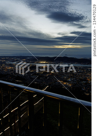 View after sunset from the summit of Mt. Sarakura 134470129