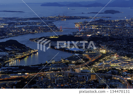 日落後從沙羅倉山頂眺望的景色 134470131