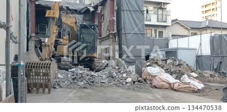 demolished building 134470538