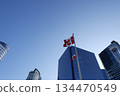 Canadian flag and skyscraper landscape 134470549