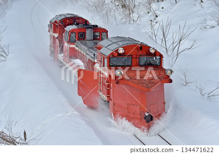 宗谷本線智文日新JR北海道DE15-2521（旭川）羅素常規除雪列車常規除雪 134471622