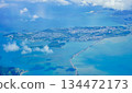 Aerial view of Yokatsu Peninsula, Uruma City, Okinawa Prefecture 134472173