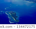 View of Chinen Kudaka Island in Nanjo City, Okinawa Prefecture from above 134472175