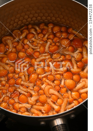 Nameko mushrooms in water 134472238
