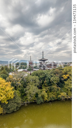 Nov 27 2025 Autumn View Of Japanese Temple Pagodas Surrounded By Trees Nov 27 2025 Autumn View Of Japanese Temple Pagodas Surrounded By Trees 134473135