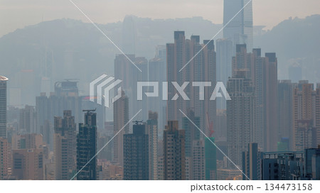 Dec 18 2025 Hong Kong Air Pollution Urban Smog Cityscape 134473158