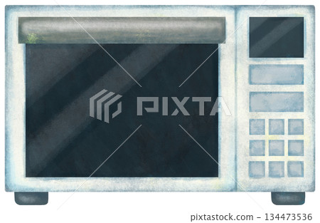 一個簡單的微波爐的插圖 134473536