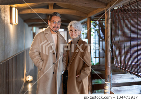 Senior couple enjoying a trip. Photo courtesy of Ito Ryokuyo. Senior couple enjoying a trip. Photo courtesy of Ito Ryokuyo. 134473917