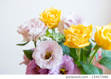 purple and yellow bouquet purple and yellow bouquet 134473966