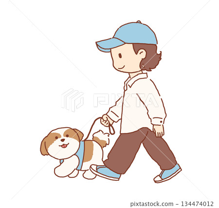 Walking with a Shih Tzu Walking with a Shih Tzu 134474012