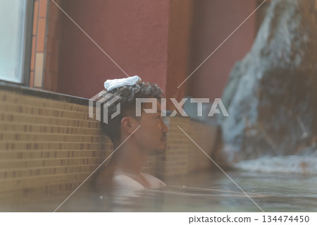 spa, bathe, hot springs vacation 134474450